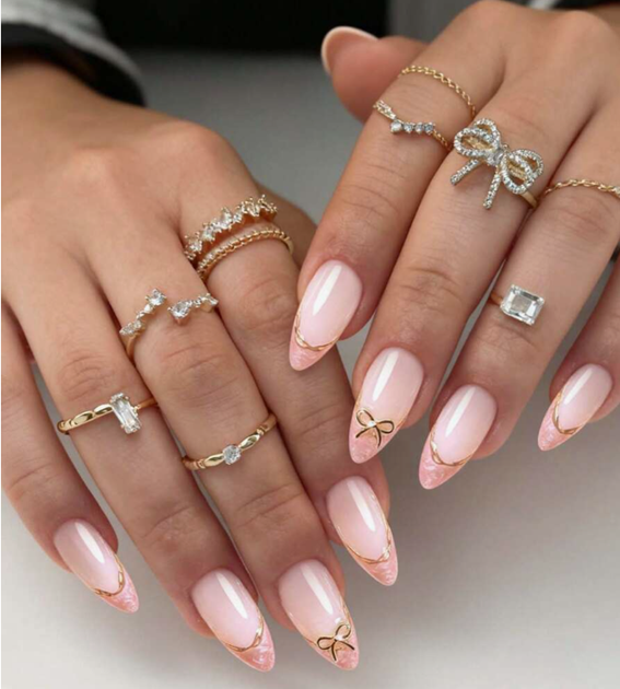 Pink nails