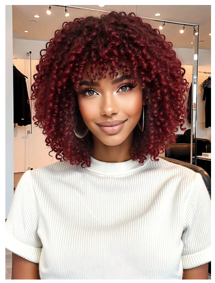 Fluffy Little Curl Wig, Synthetic Heat-Resistant Fiber Wig