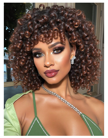 Fluffy Little Curl Wig, Synthetic Heat-Resistant Fiber Wig
