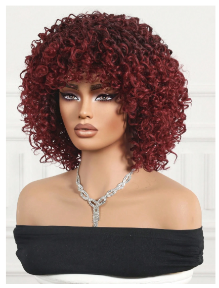 Fluffy Little Curl Wig, Synthetic Heat-Resistant Fiber Wig