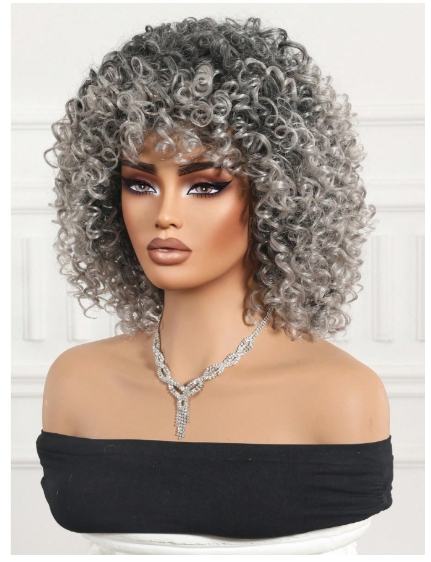 Fluffy Little Curl Wig, Synthetic Heat-Resistant Fiber Wig