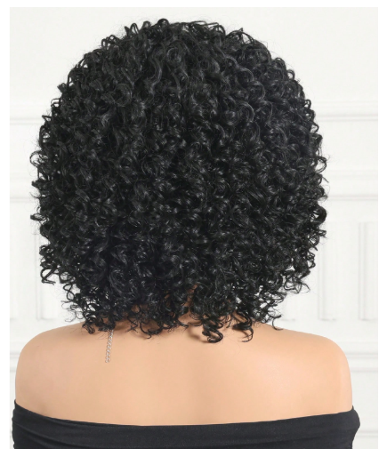 Fluffy Little Curl Wig, Synthetic Heat-Resistant Fiber Wig