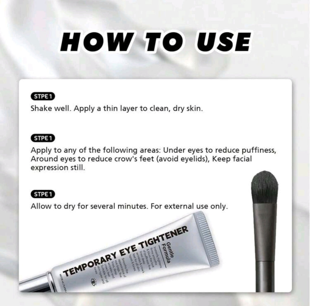 Instant Temporary Eye Tightener Cream