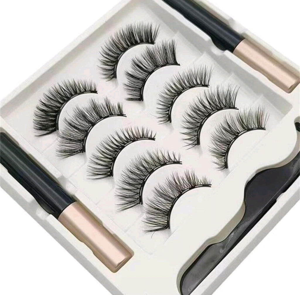 5 Pairs Magnetic Eyelashes Set