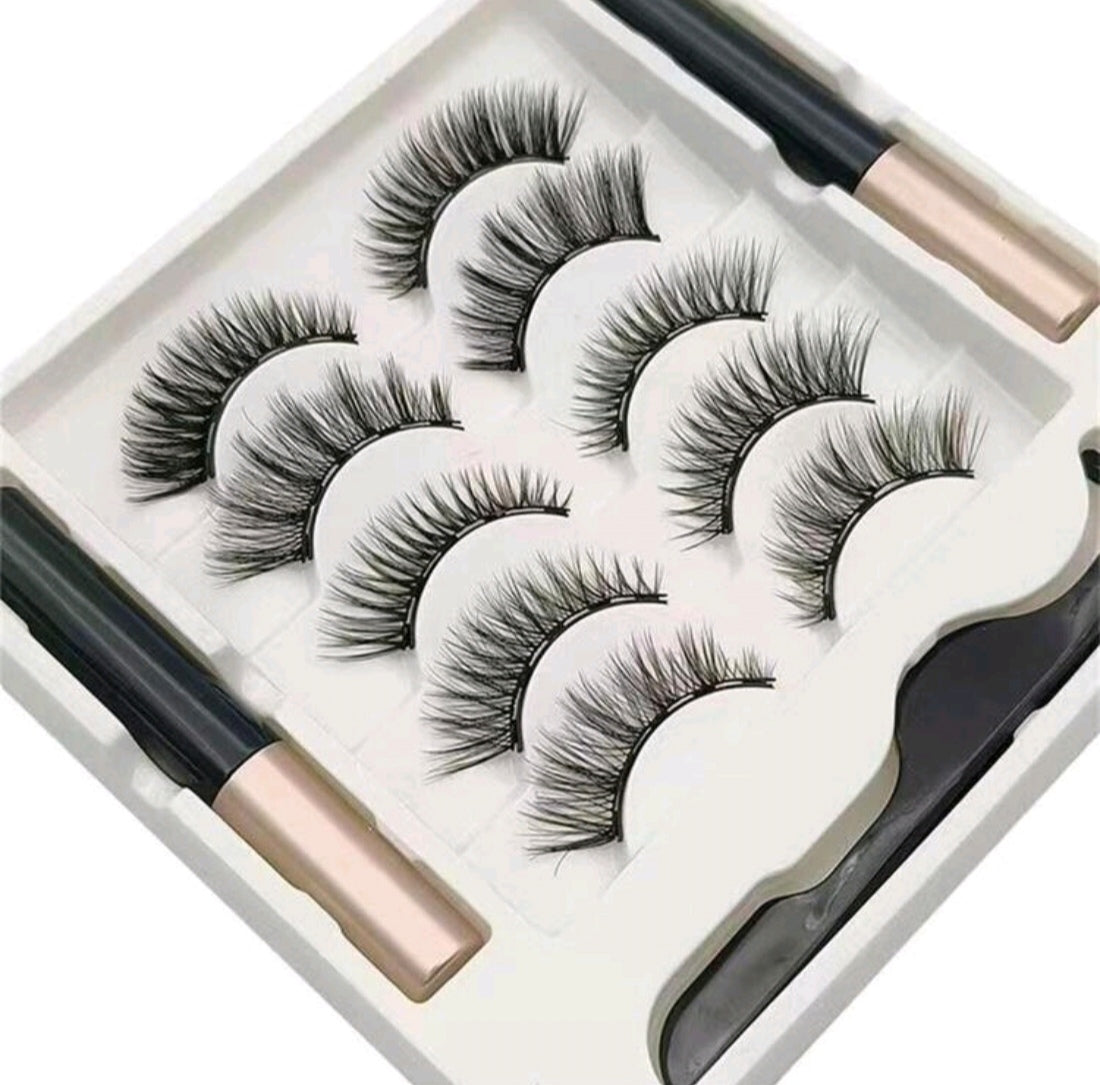 5 Pairs Magnetic Eyelashes Set