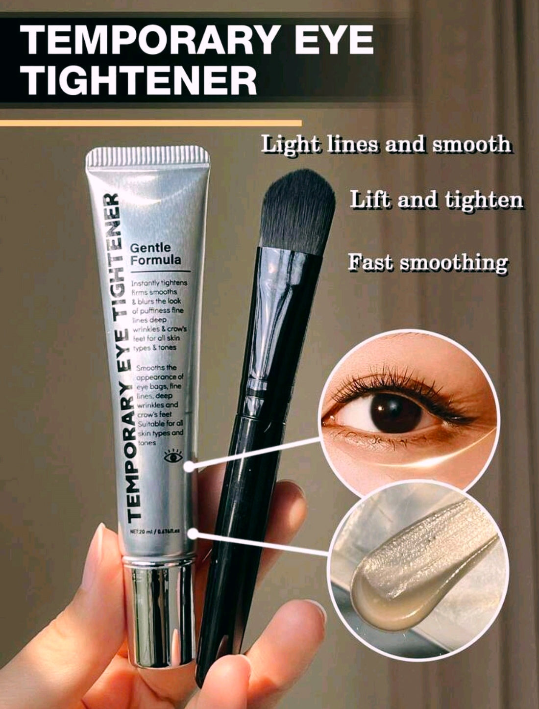 Instant Temporary Eye Tightener Cream