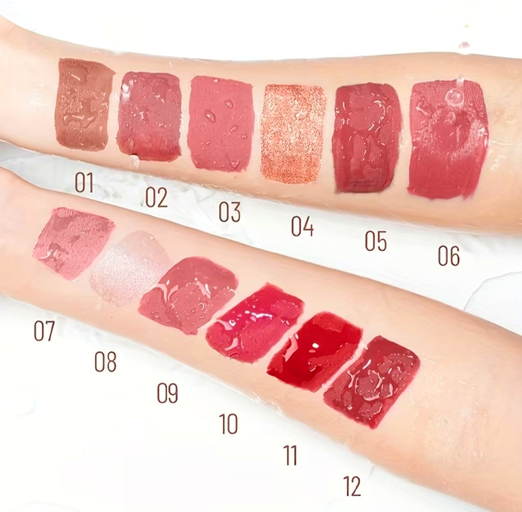 12 Matte Lipstick & Lip Gloss Set, Waterproof, Long-Lasting and Non-Fading