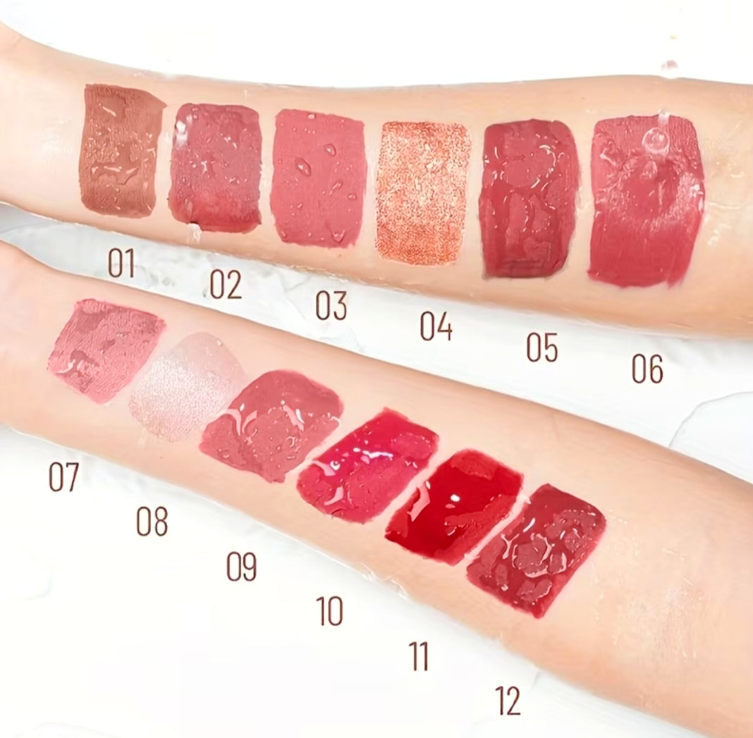 12 Matte Lipstick & Lip Gloss Set, Waterproof, Long-Lasting and Non-Fading