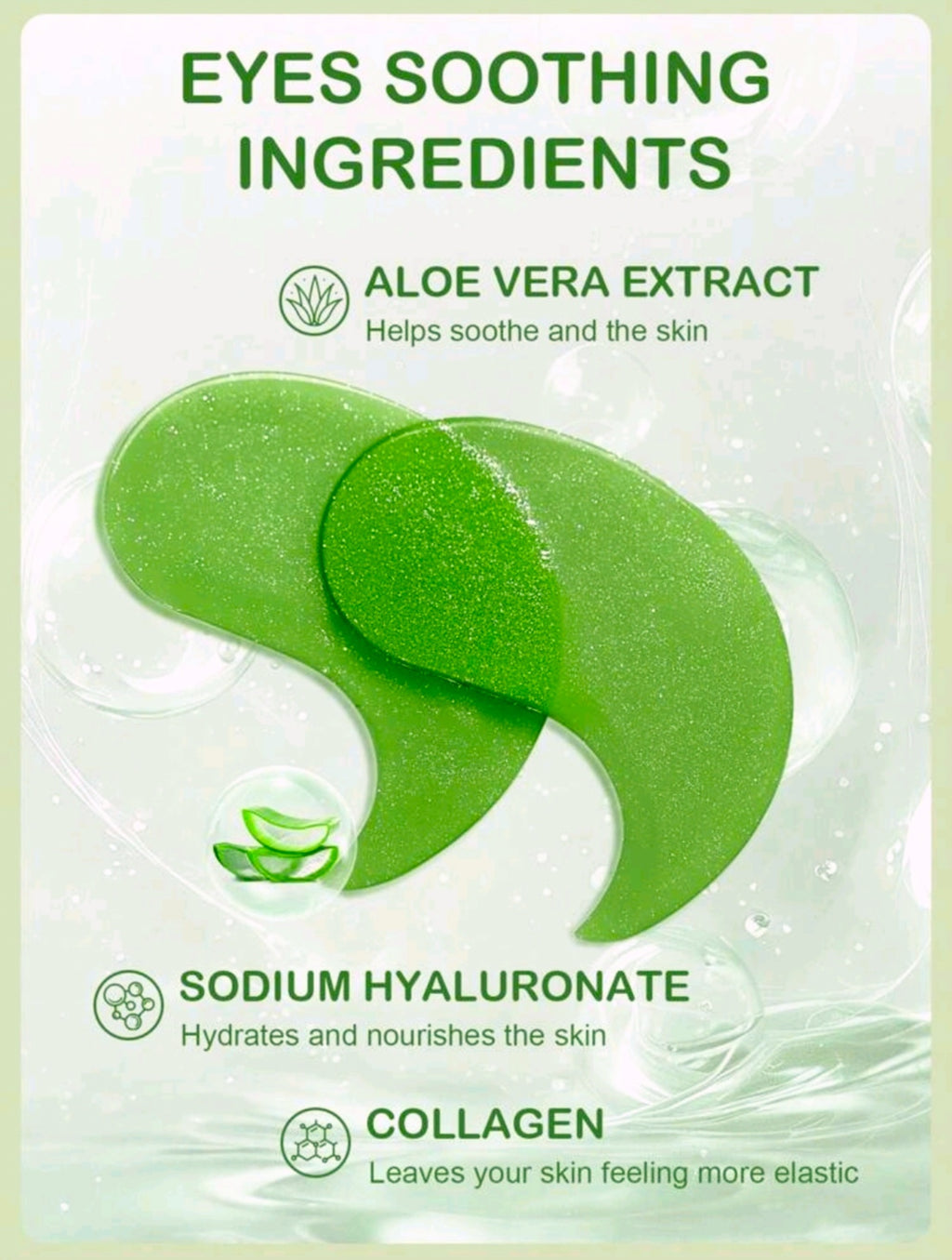 Aloe Vera Soothing Eye Mask - 30Pairs