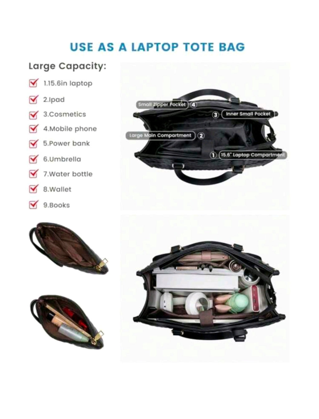 Laptop, Handbag and Lunchbag - All In One