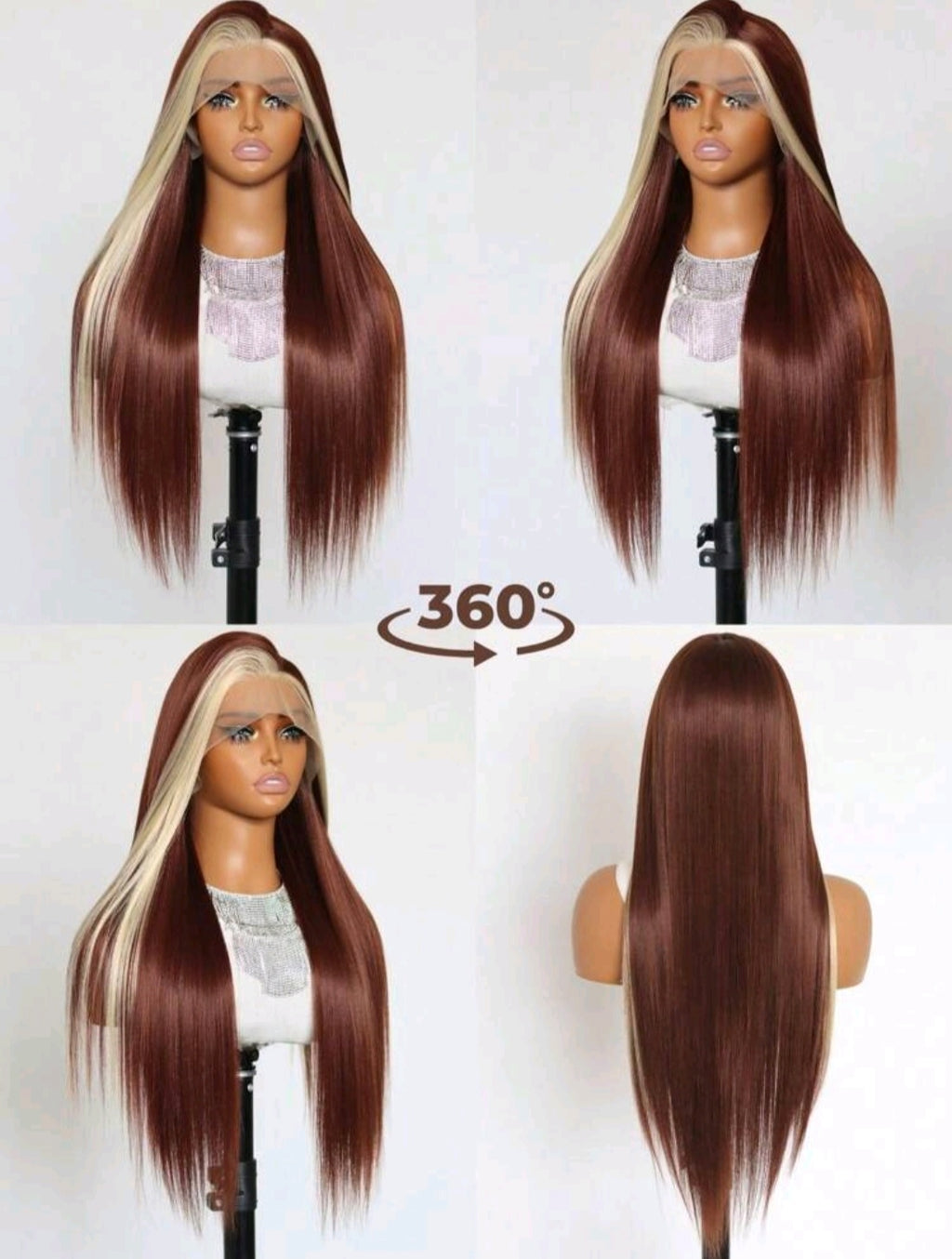 Ombre, Blonde, Red Wig