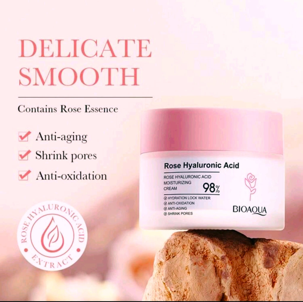 3 Piece Rose Hyaluronic Acid Moisturizing Set