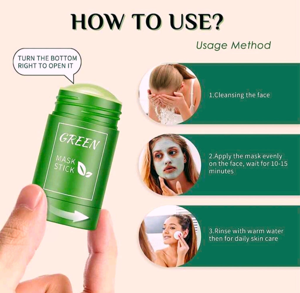 Blackhead Removal and Deep Pore Cleansing Moisturizing Brightening Green Tea Facial Mask