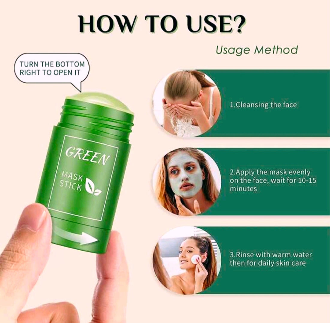 Blackhead Removal and Deep Pore Cleansing Moisturizing Brightening Green Tea Facial Mask