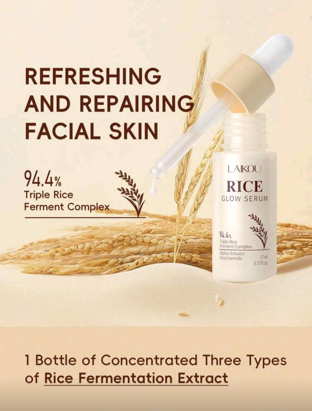 Laiko Rice Milky Toner - Glow In EVERY drop