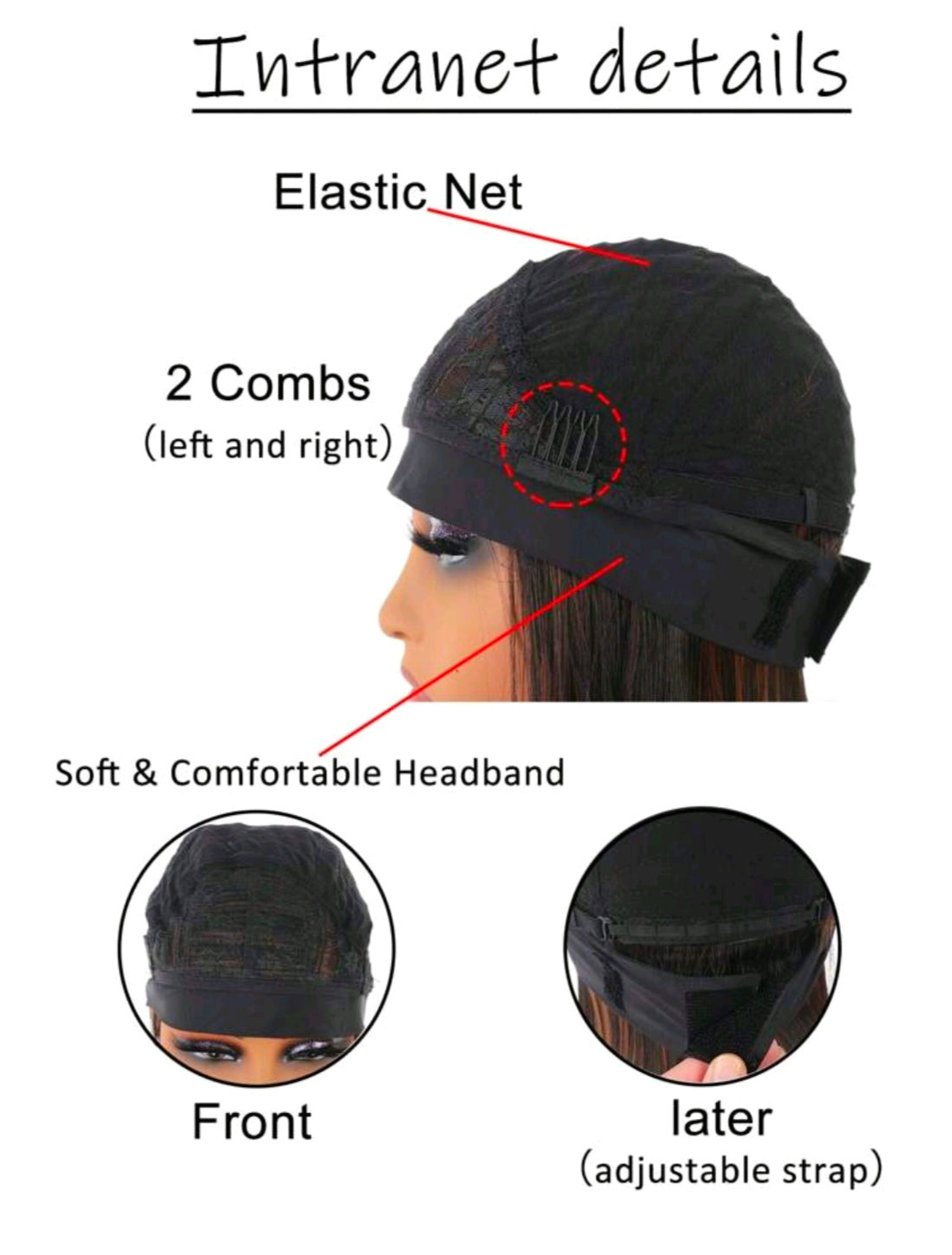 Glue free Easy-Wear Bob Headband Wig