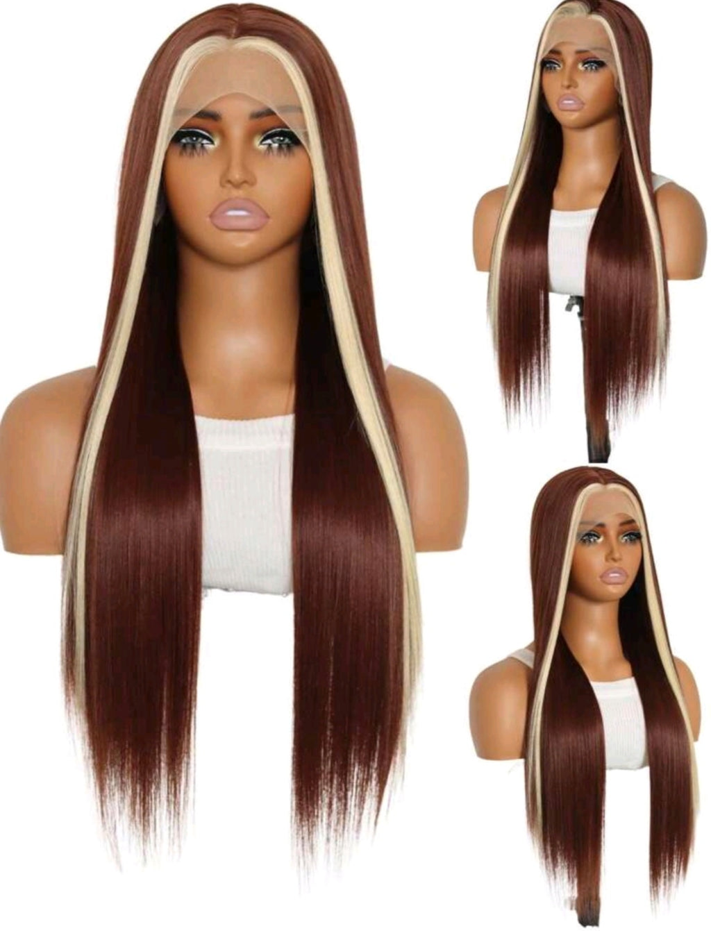 Ombre, Blonde, Red Wig
