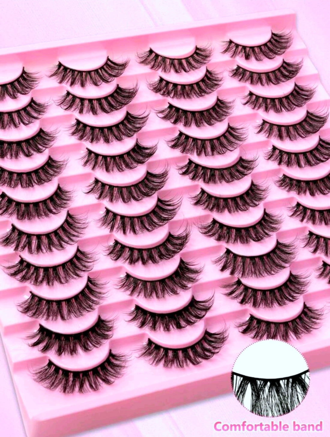 20 Pairs Eyelashes Set