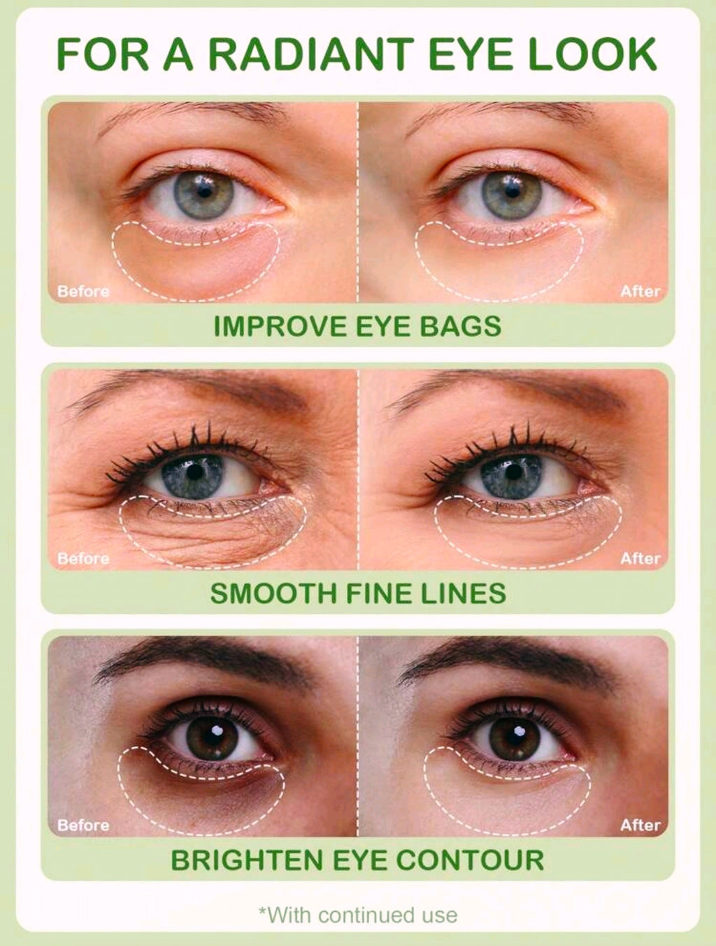 Aloe Vera Soothing Eye Mask - 30Pairs