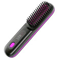 Cordless Hair Straightener Brush With LCD Display Adjustable Temperature
