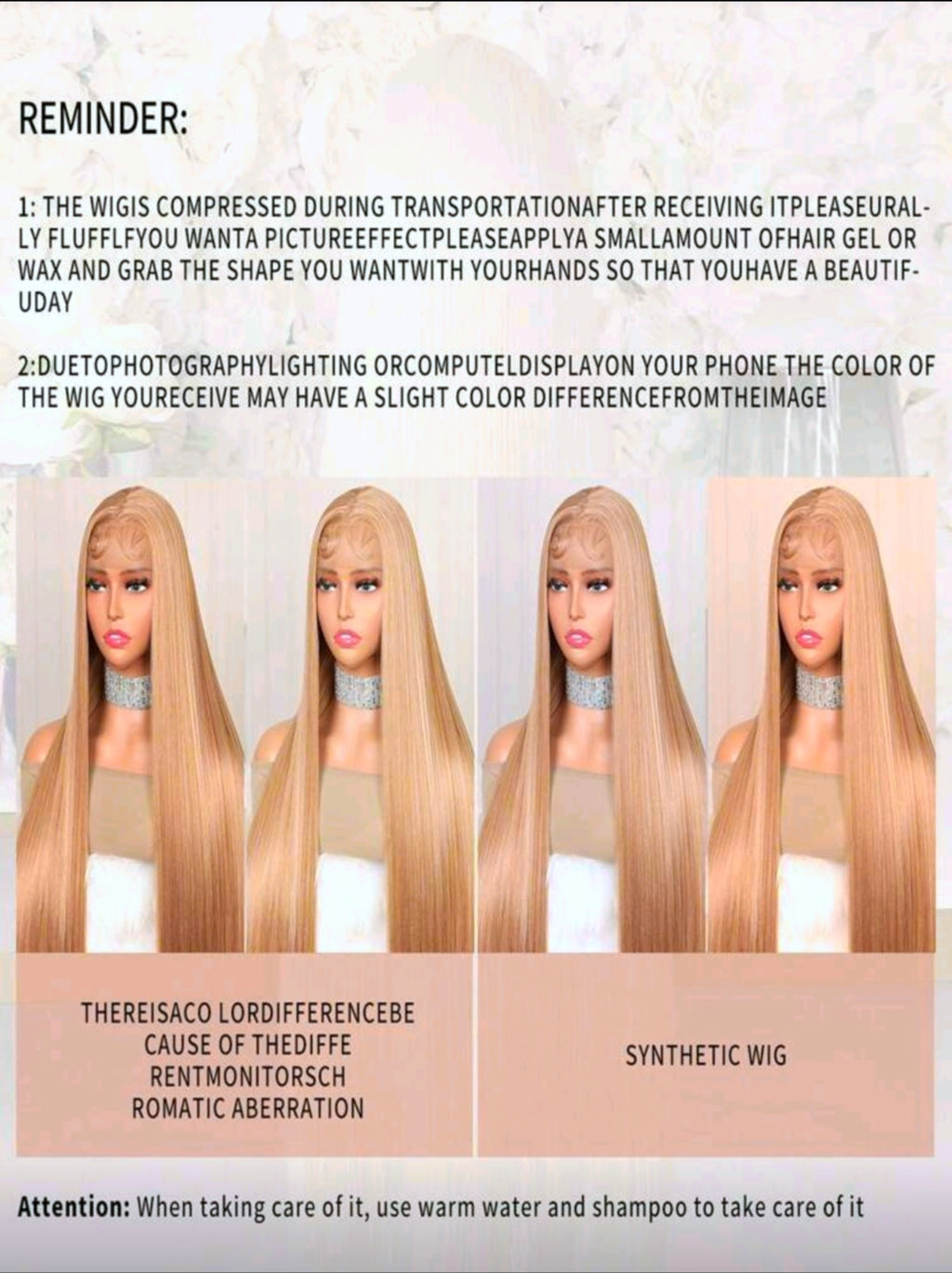 66cm Lace Wig With Baby Hair - No Glue Needed