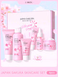 1 Set, 6 Piece Deep Nourishing LAIKOU JAPAN SAKURA SKINCARE SET