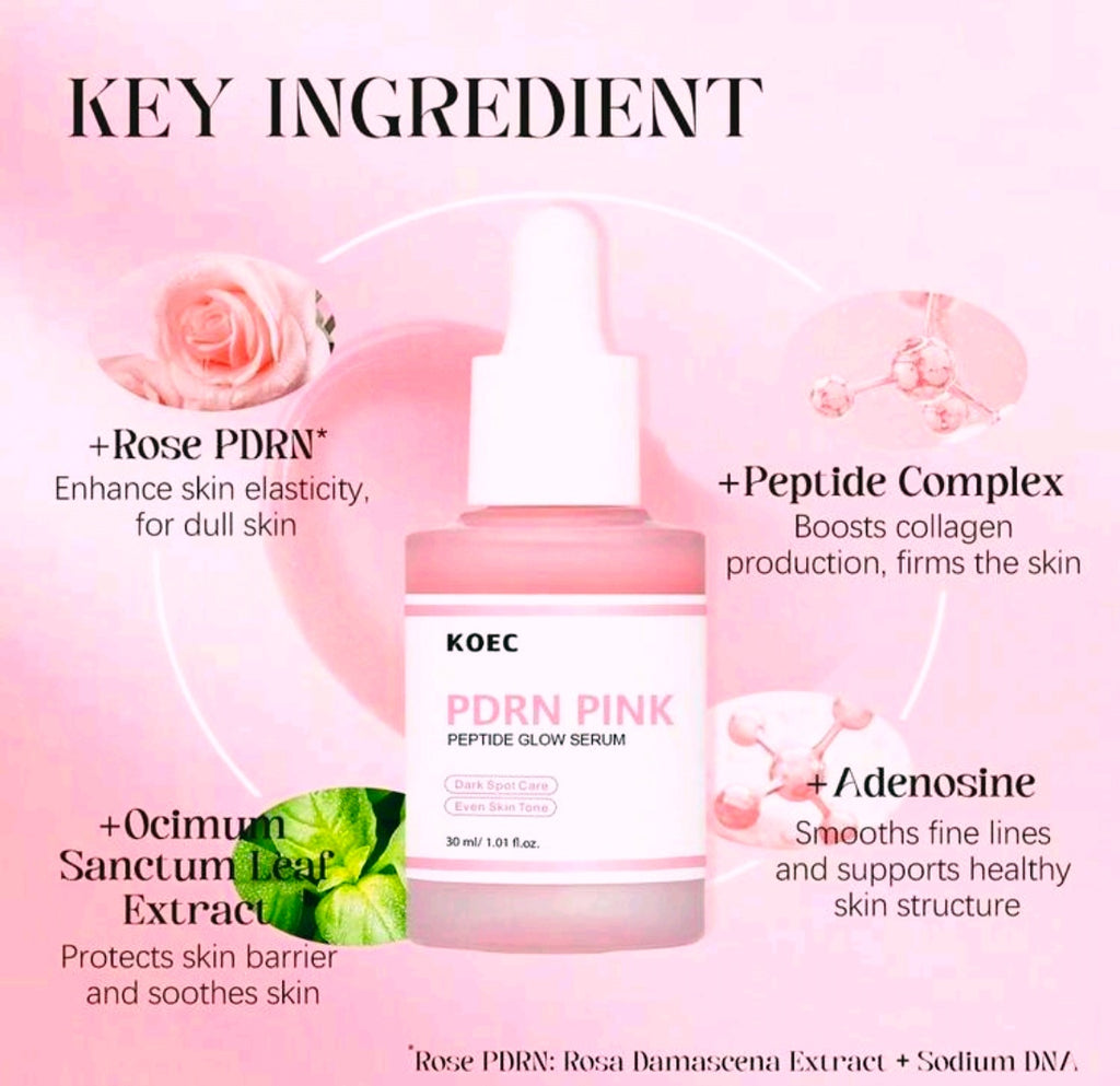 KOEC PDN Brightening Skincare Set: Brightening Serum + Collagen Capsule Cream + Nourishing Eye Cream, Hydrating & Firming Dual-Effect