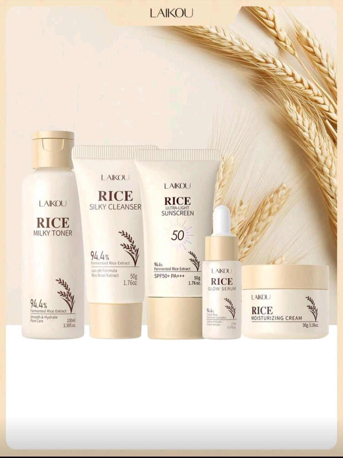 Laiko Rice Milky Toner - Glow In EVERY drop