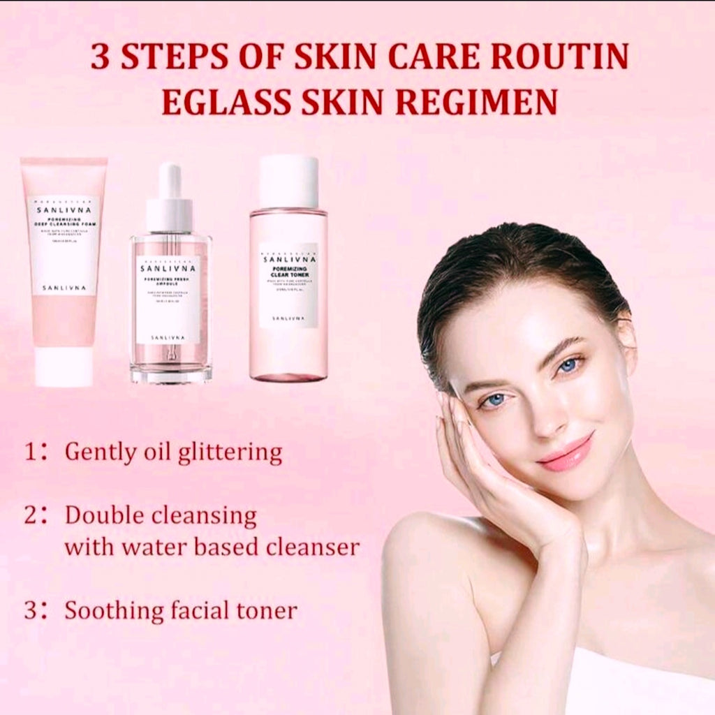 Centella Asiatica Rose Nourishing & Hydrating Skin 3 Skin Care Set