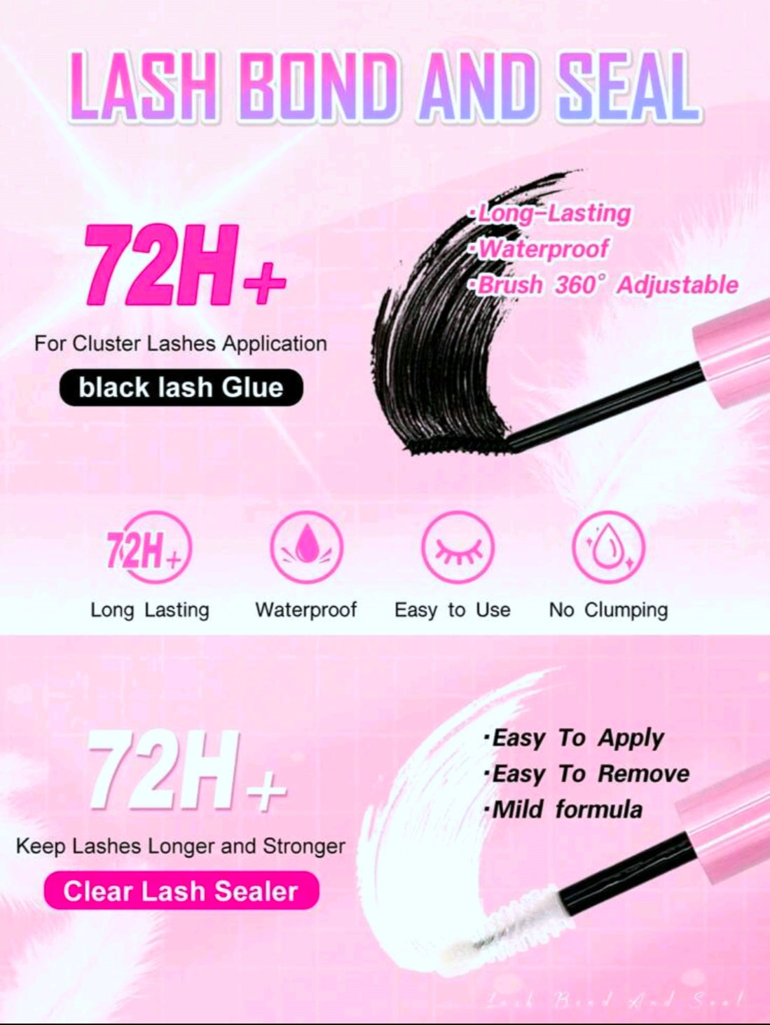 20 Pairs Eyelashes Set