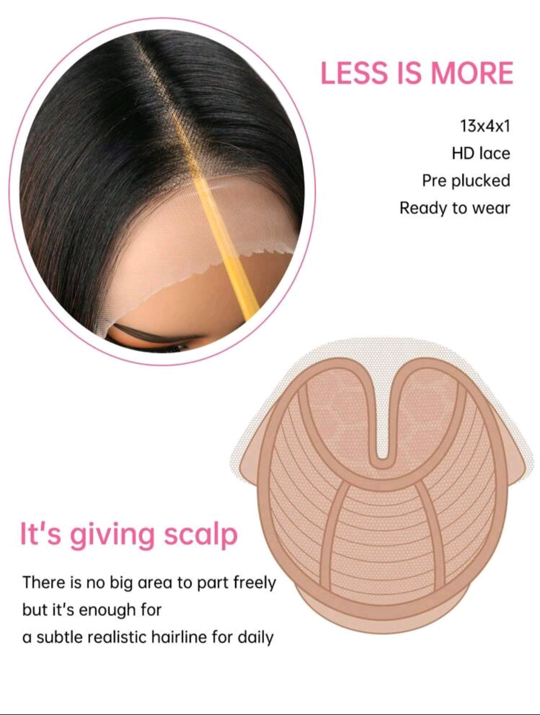 76cm Synthetic Lace Wig