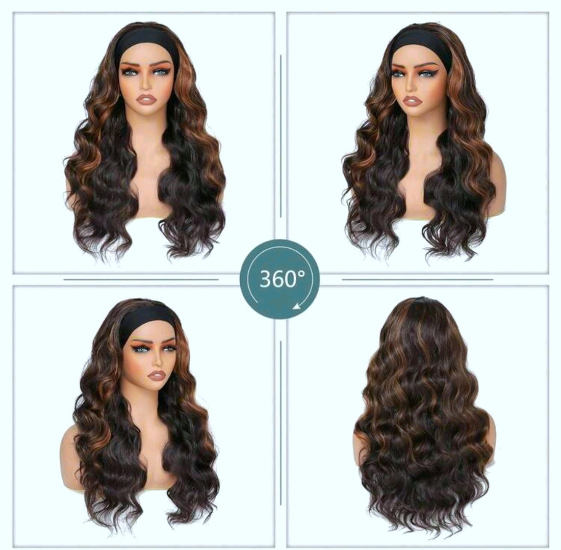 66cm Wavy Headband Wig