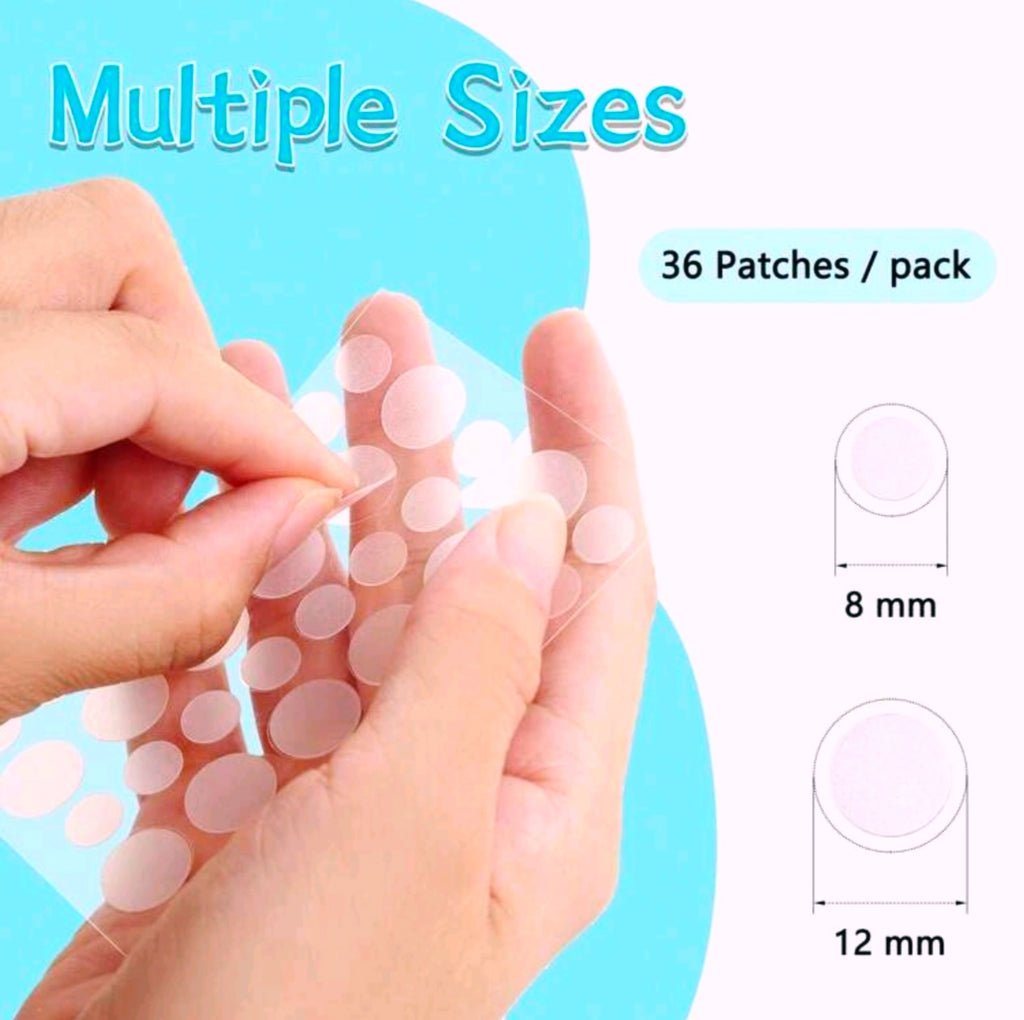 36 Hydrocolloid Acne Pimple Patches, Day & Night Spot Patches