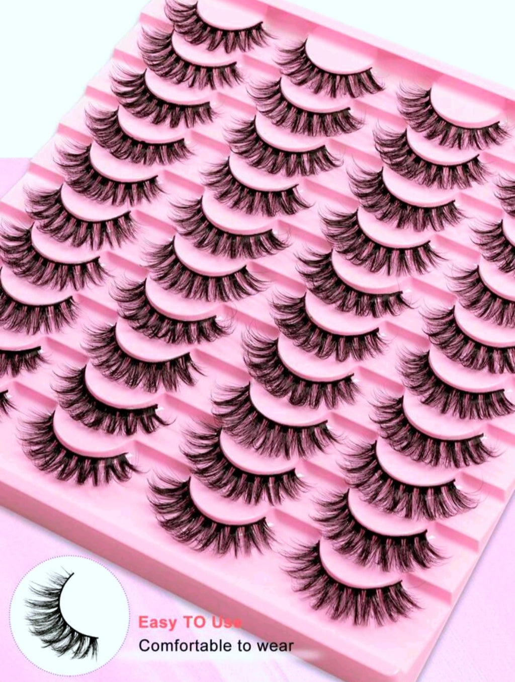 20 Pairs Eyelashes Set