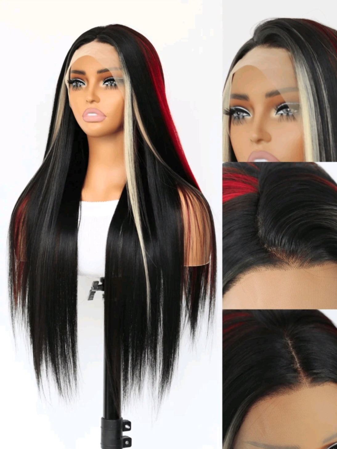 Ombre, Blonde, Red Wig