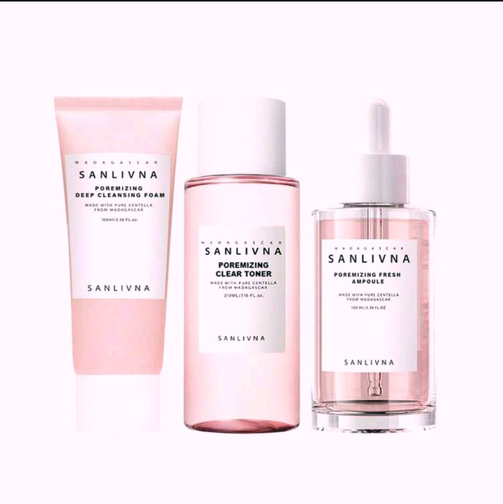 Centella Asiatica Rose Nourishing & Hydrating Skin 3 Skin Care Set