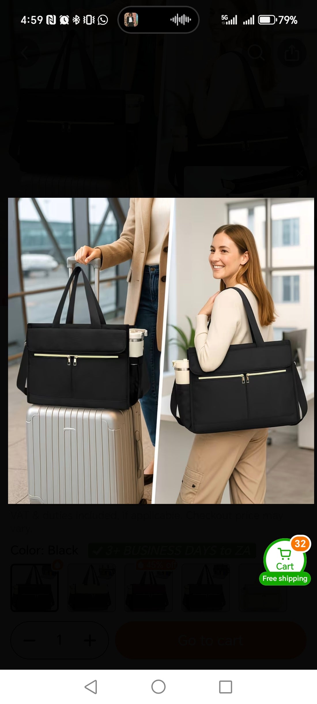 39.62cm Lunch Bag, Laptop Compartment