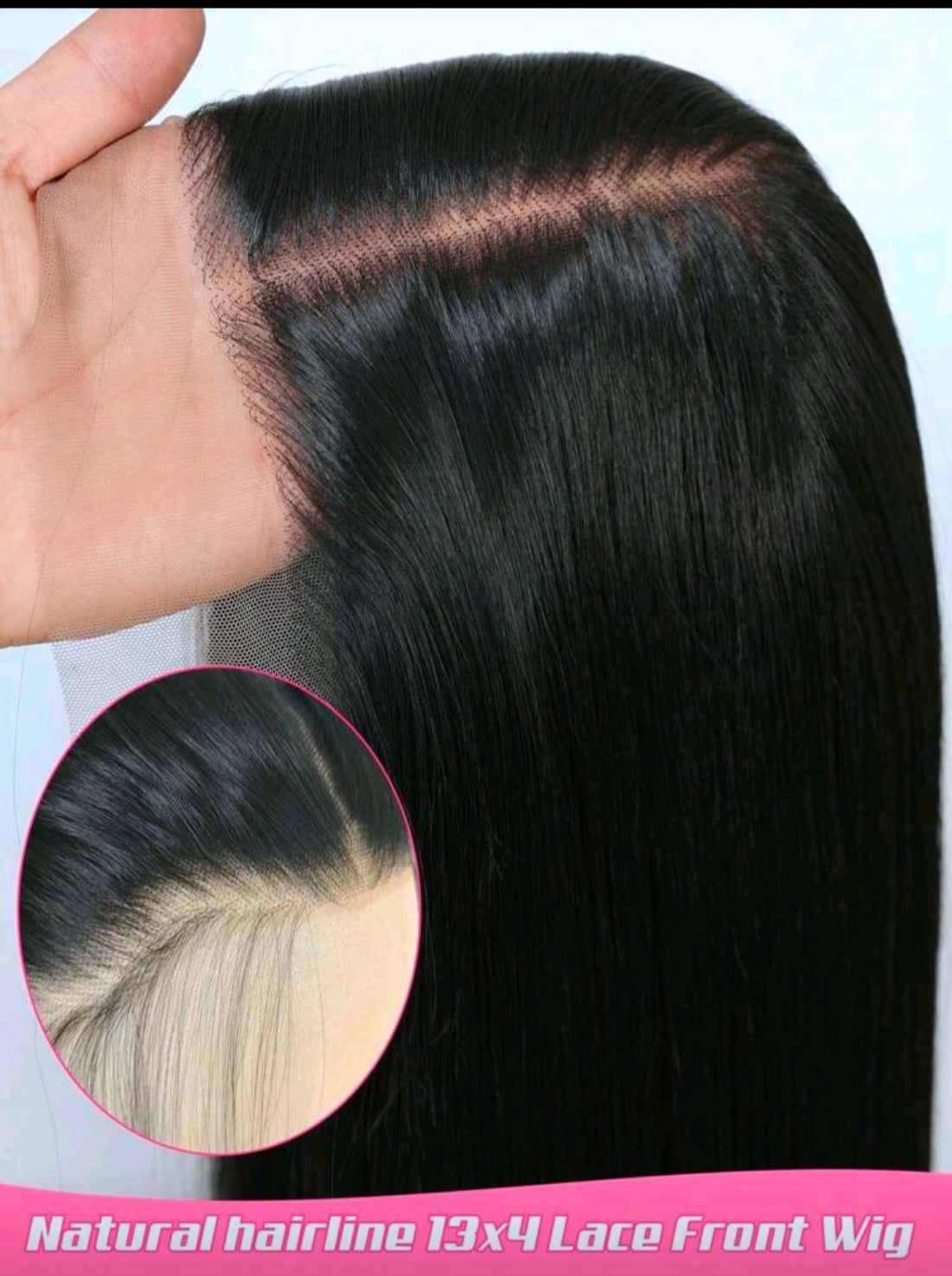 66cm Lace Wig With Baby Hair - No Glue Needed