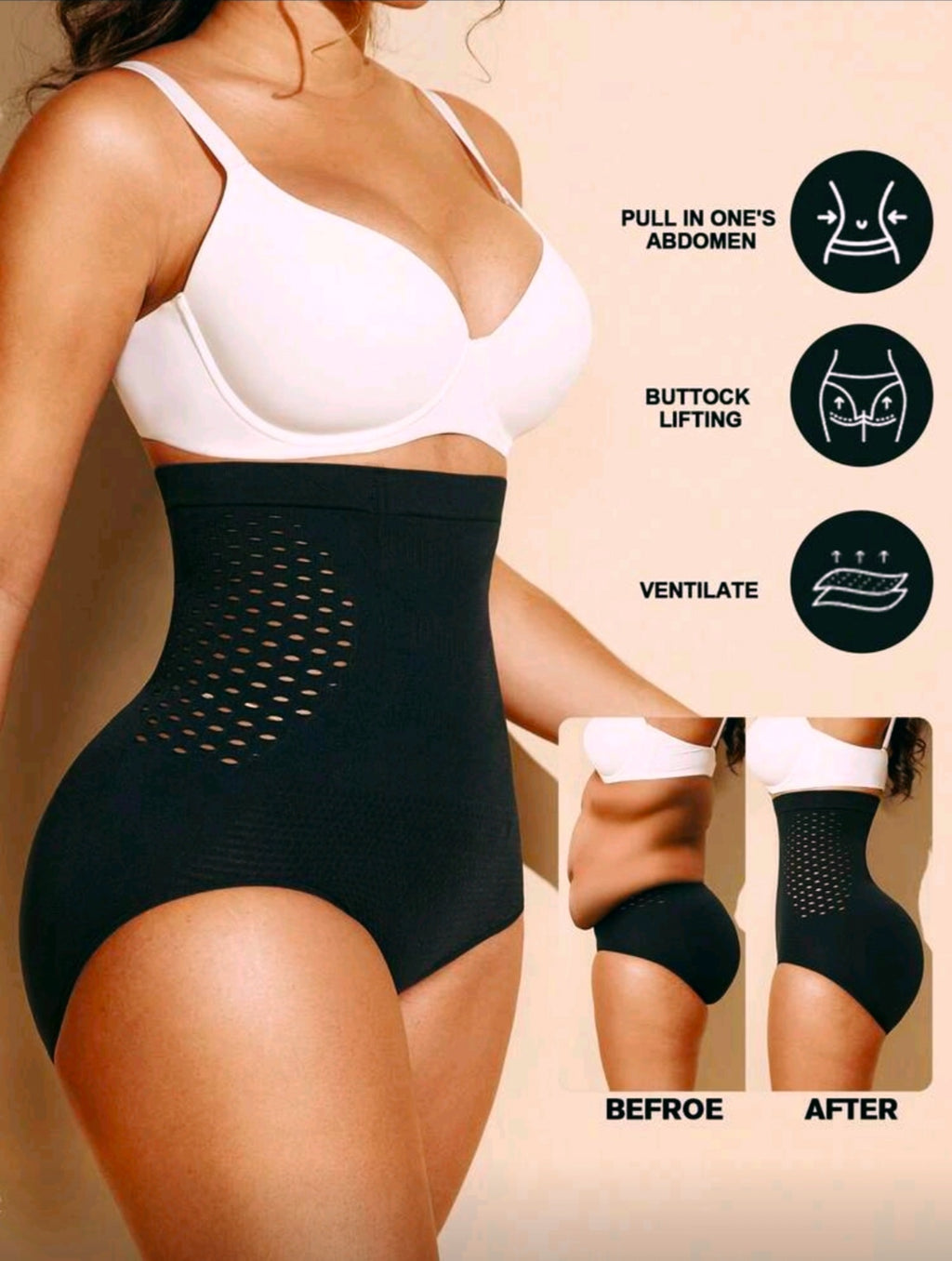 High Waist Seamless Breathable Shapewear