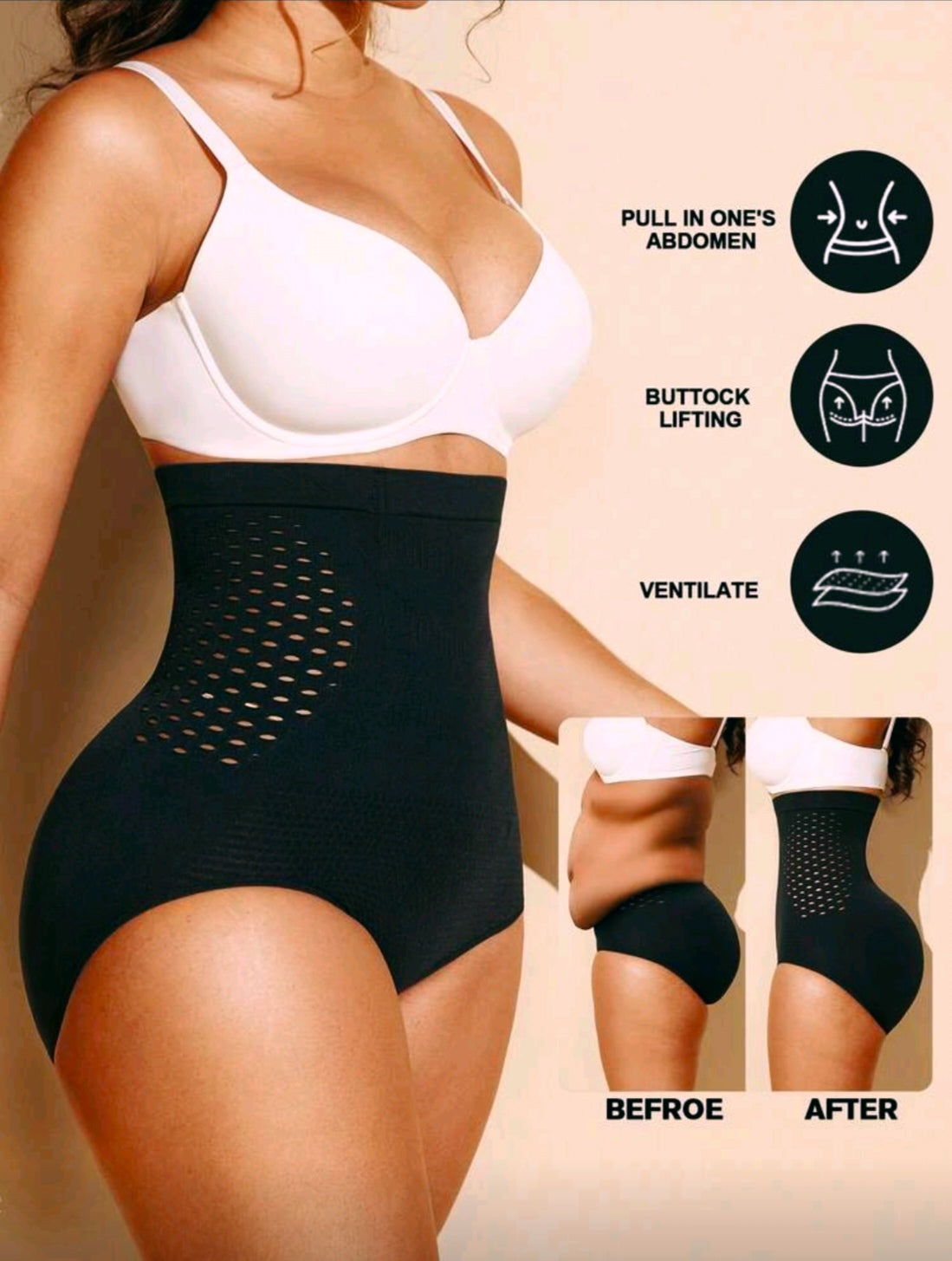High Waist Seamless Breathable Shapewear