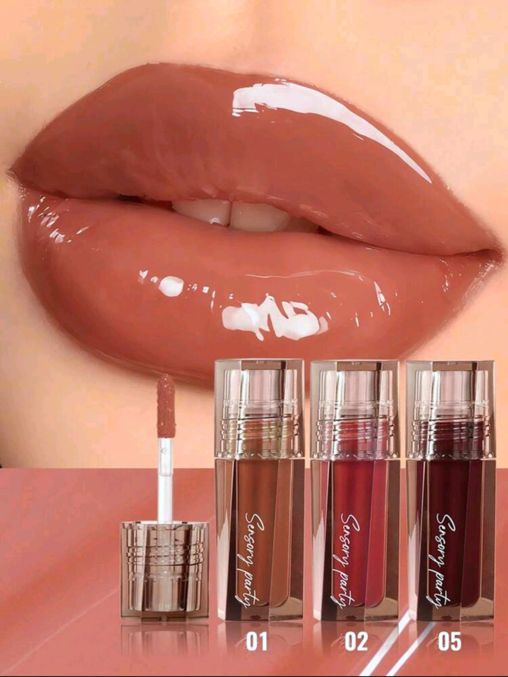 3 Moisturizing Mirror Effect Lip Gloss