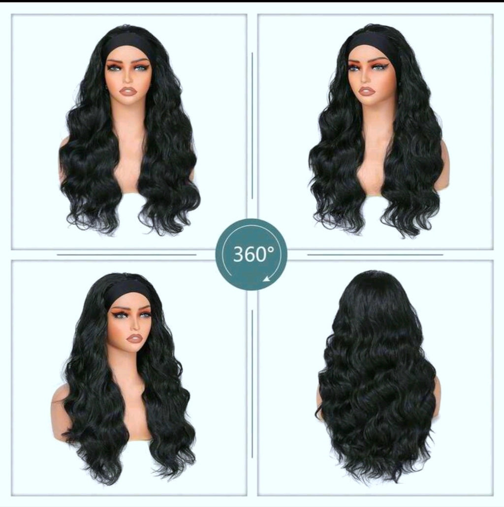 66cm Wavy Headband Wig