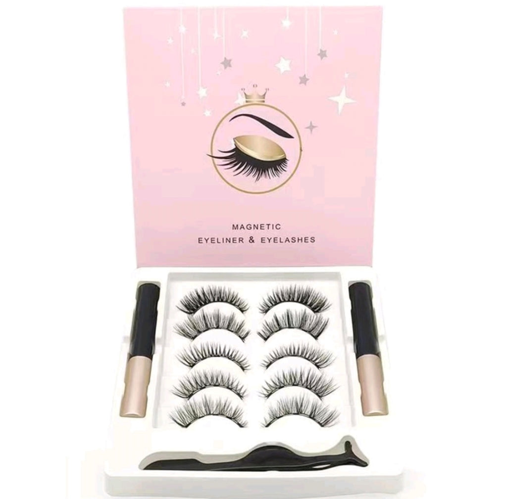 5 Pairs Magnetic Eyelashes Set
