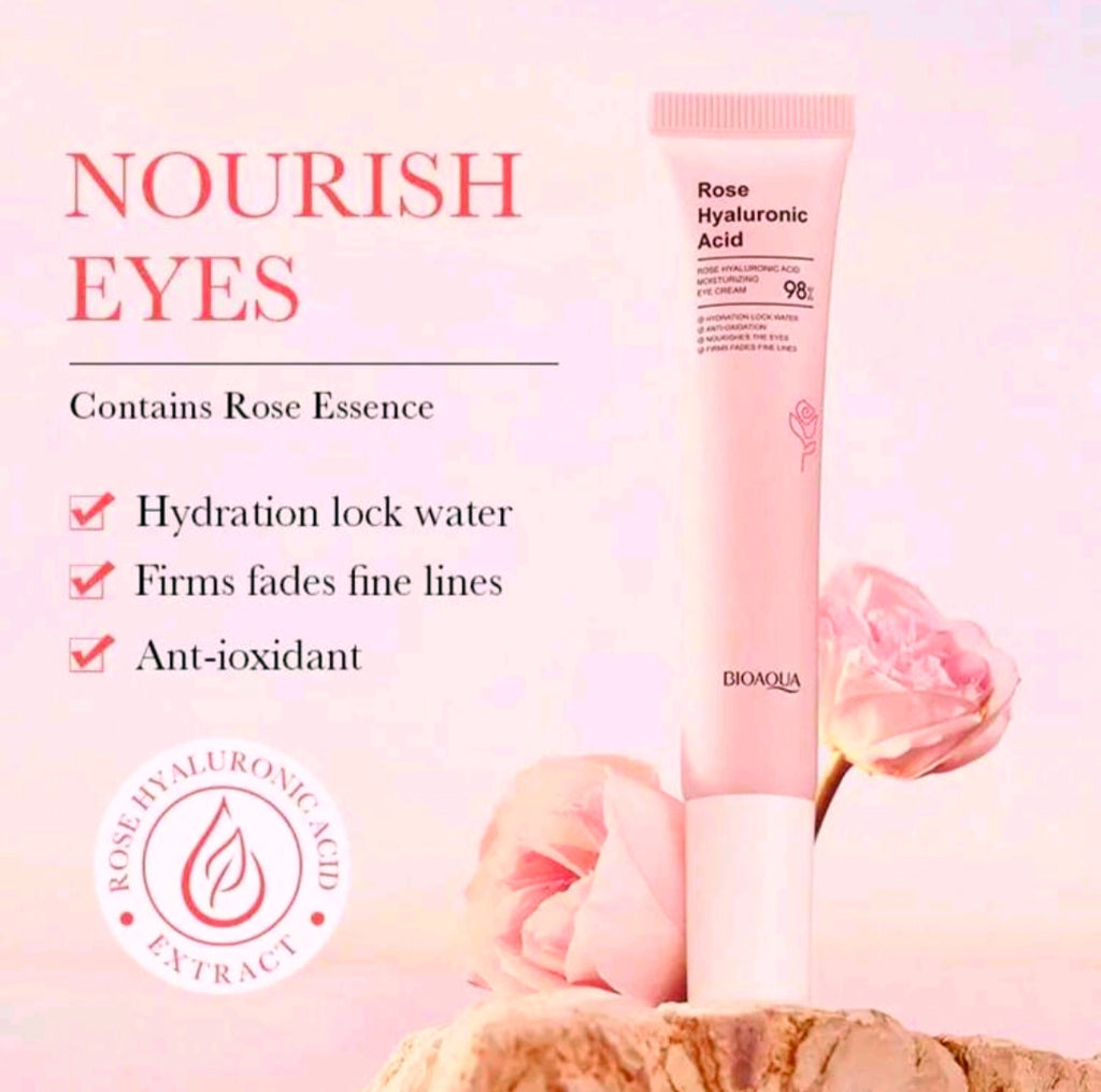 3 Piece Rose Hyaluronic Acid Moisturizing Set