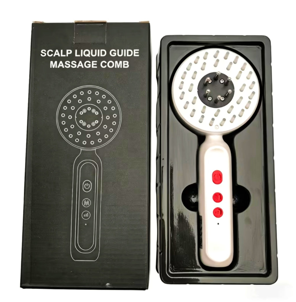 2-in-1 Electric Hair Brush and Scalp Massager for Hair - Hair Oil Applicator and Scalp